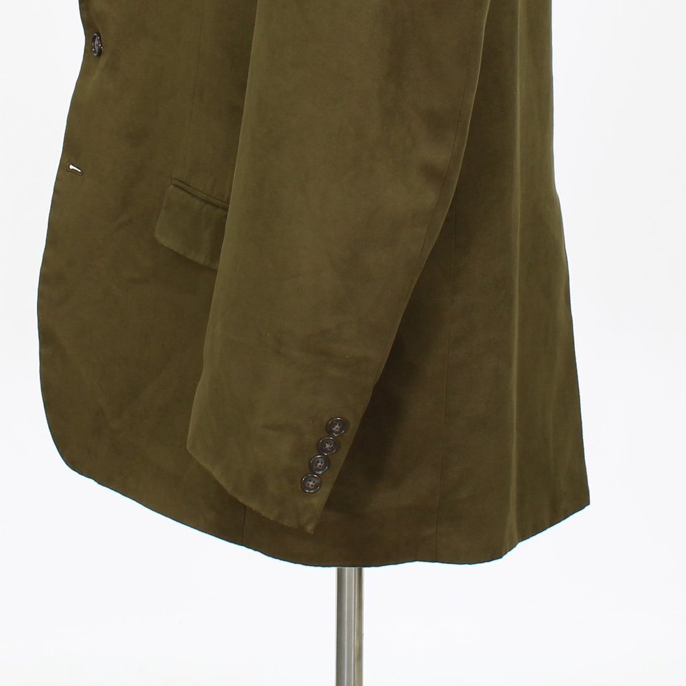 Ralph Lauren 44R Green Solid 2-Button Sport Coat Blazer Jacket V987 - Picture 6 of 11